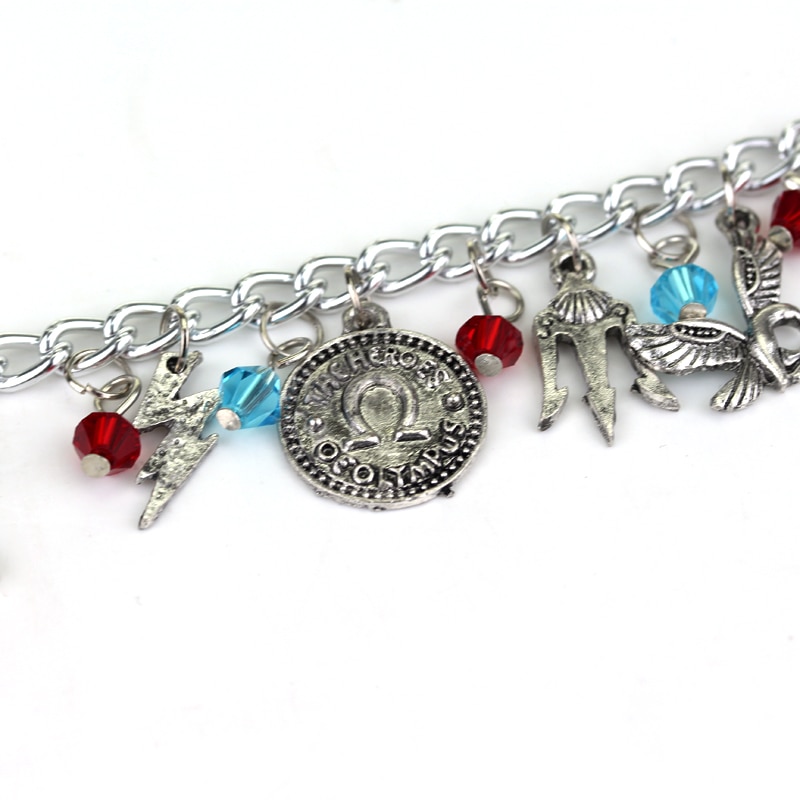 2022 New Design Percy Jackson charm Bracelet Alloy Jewelry Vintage Bracelet Link Chain Gift For Ladies Women Men