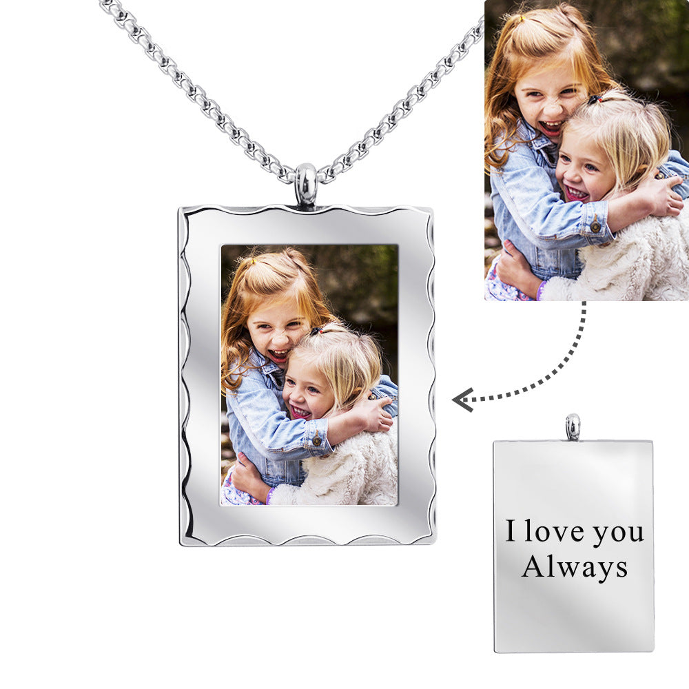 Personalized Gift Customized Photo Frame Necklace