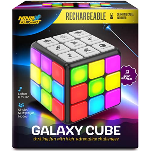 Galaxy Cube - Rechargeable - Cool Toys for Boys and Girls - 9-in-1 Fun Games - Christmas/Birthday Gifts for Ages 6-12 Year Old Kids - Best Boy & Girl Gift Ideas - Toy for Children, Tweens & Teens