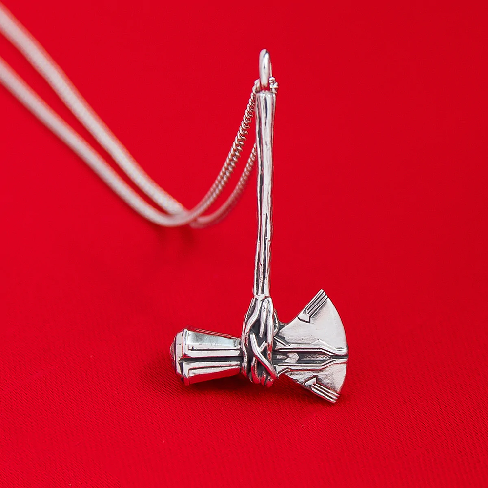 Newest Thor Storm Tomahawk Pendant Necklaces Creative Punk Silver Color Axe Necklace Cosplay Jewelry Gift for Men Boys