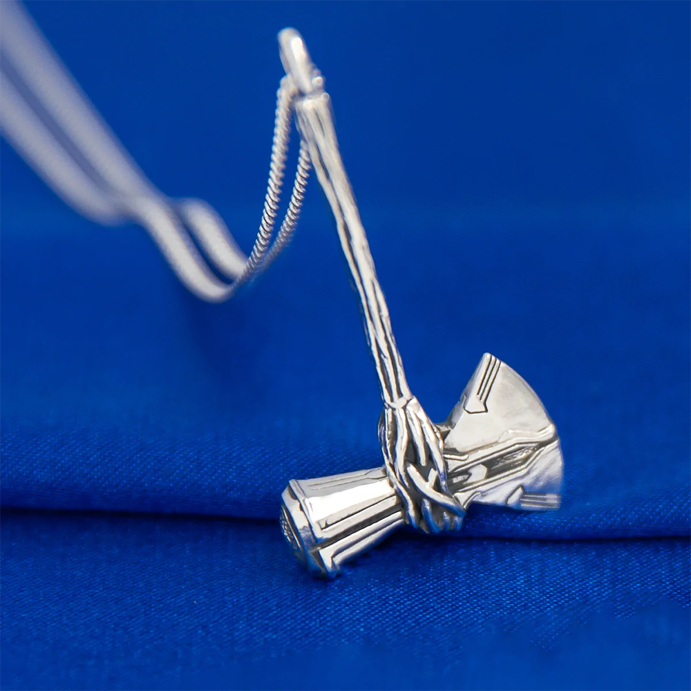 Newest Thor Storm Tomahawk Pendant Necklaces Creative Punk Silver Color Axe Necklace Cosplay Jewelry Gift for Men Boys