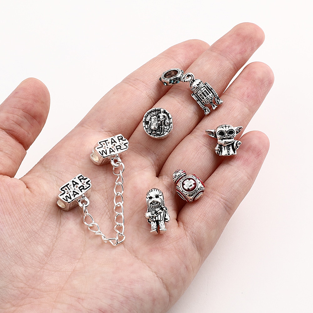 Star Wars Charms for Jewelry Making Disney DIY Beads Pendant Bracelets Cute Baby Yoda Charms Accessories Gift Freeshipping