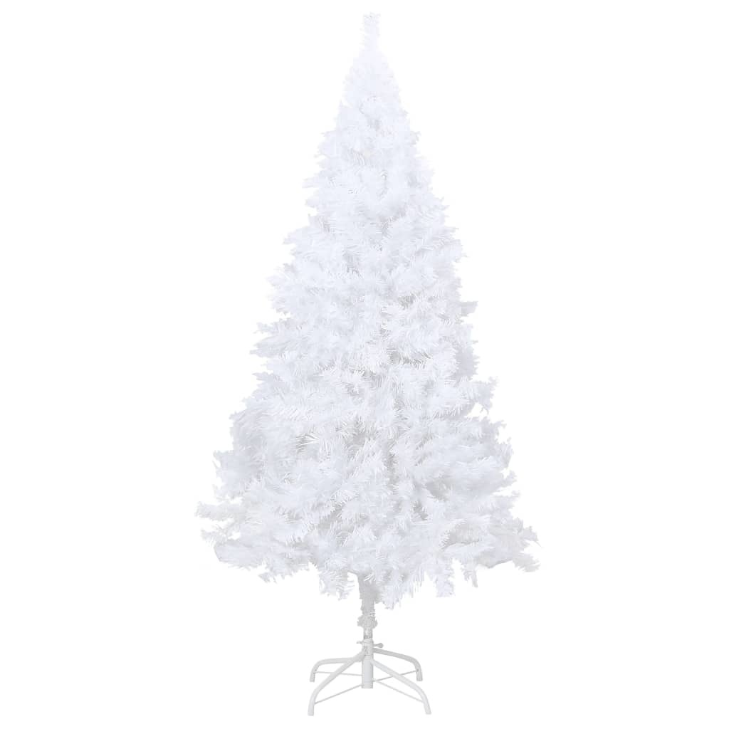 Artificial Christmas Tree with LEDs&Thick Branches White 82.7"