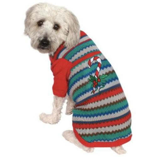Candy Cane Ugly Christmas Pet Sweater