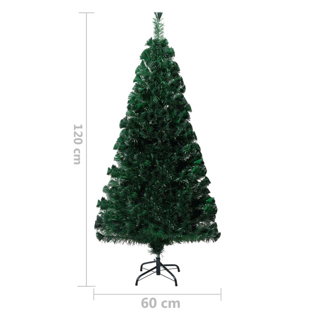Artificial Christmas Tree with Stand Green 47.2" Fiber Optic