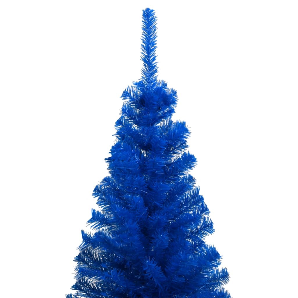 Artificial Christmas Tree with Stand Blue 70.9" PVC