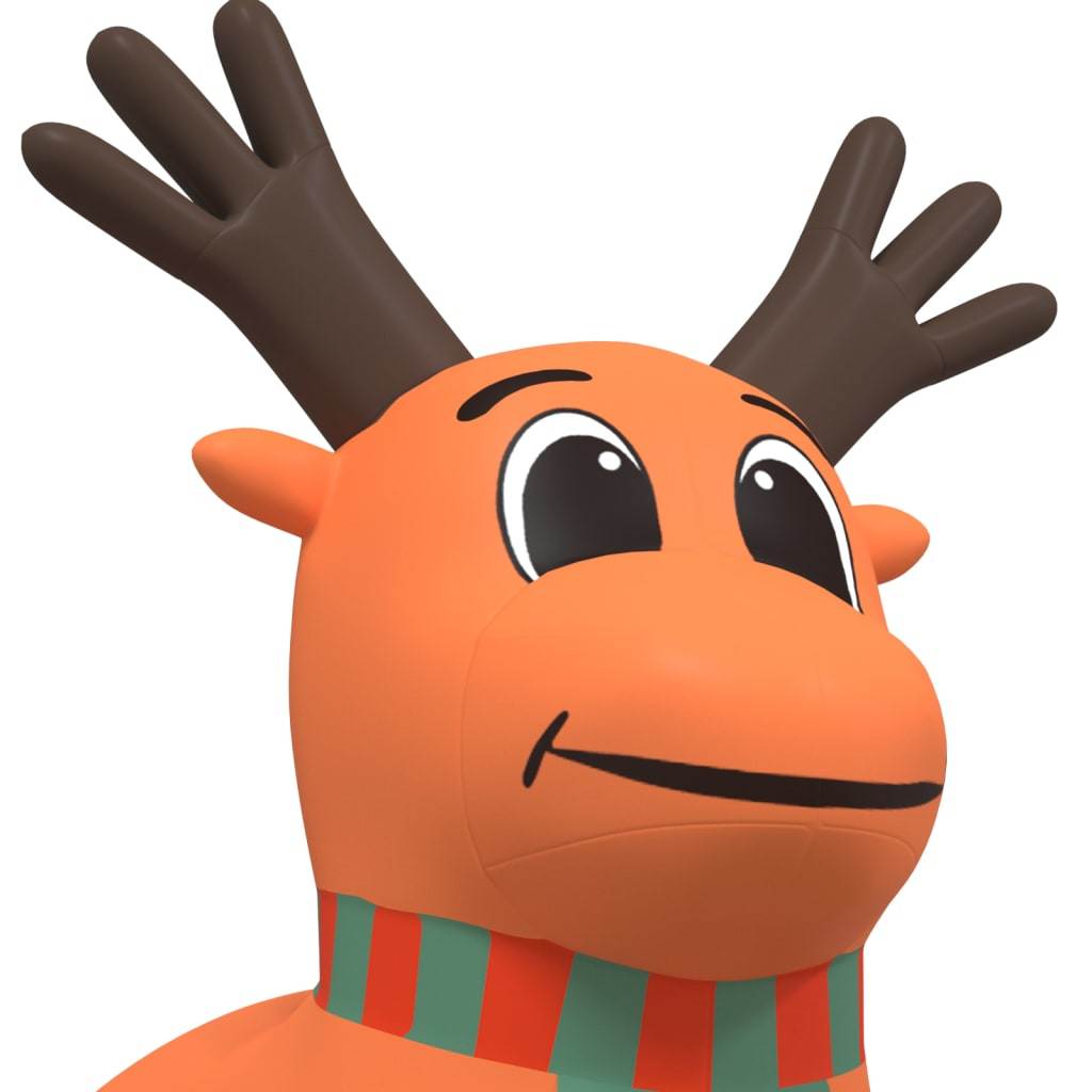 Christmas Inflatable Reindeer with LEDs 157.5"