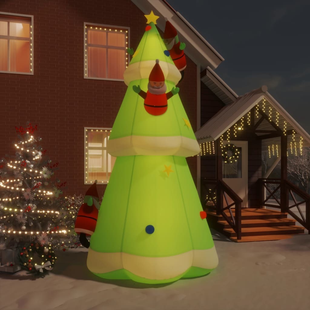 Inflatable Christmas Tree with LEDs 196.9"