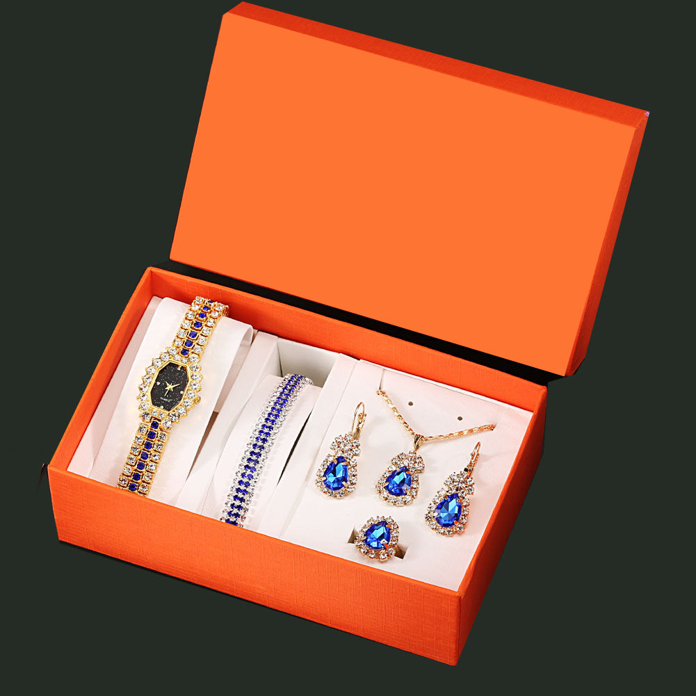 Quartz Watch Earrings Gift Box Set